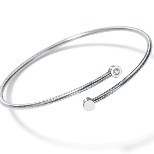 Armschmuck Edelstahl Brillant 0,03ct Tw Vs Twister