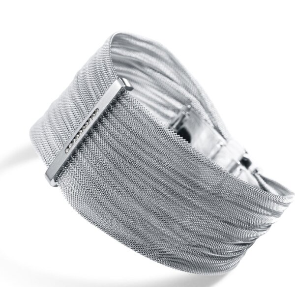 Armschmuck Edelstahl 10 Brillanten 0,08ct Tw Vs Milanese