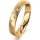 Ring 18 Karat Gelbgold 4.0 mm sandmatt 5 Brillanten G vs Gesamt 0,035ct