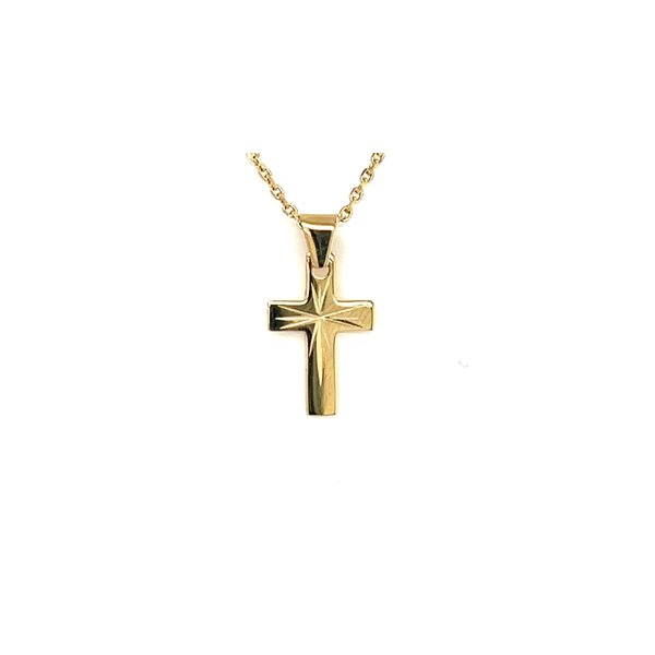 Anh&auml;nger 14 Karat Gelbgold Kreuz