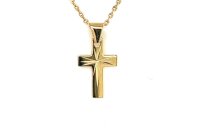 Anh&auml;nger 14 Karat Gelbgold Kreuz