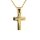 Anh&auml;nger 14 Karat Gelbgold Kreuz
