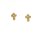 Ohrschmuck 18 Karat Gelbgold Kreuz  Brillanten 0,006ct G si