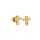 Ohrschmuck 18 Karat Gelbgold Kreuz  Brillanten 0,006ct G si