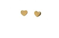 Ohrschmuck 18 Karat Gelbgold Herz Brillanten 0,006ct G si