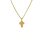 Halsschmuck 18 Karat Gelbgold Kreuz Brillant 0,003ct