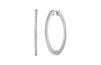 Ohrschmuck 925 Silber rhodiniert 114 Zirkonia