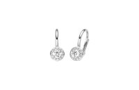 Ohrschmuck 925 Silber rhodiniert 26 Zirkonia