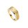 Ring 925 Silber gelbvergoldet 9 Zirkonia
