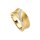 Ring 925 Silber gelbvergoldet 16 Zirkonia
