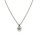 Halsschmuck 14 Karat Weissgold Brillant 0,25ct G vs 45v42cm