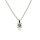Halsschmuck 14 Karat Weissgold Brillant 0,15ct G vs 45v42cm
