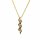 Halsschmuck 18 Karat Gelbgold 3 x Brillanten 0,270 ct G vs