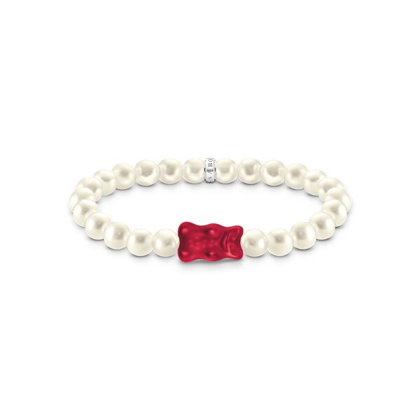 Armschmuck 925 Silber S&uuml;sswasserperlen Kristallglas Haribo Kollektion