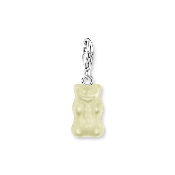 Anh&auml;nger 925 Silber Kristallglas Goldb&auml;r Haribo Kollektion