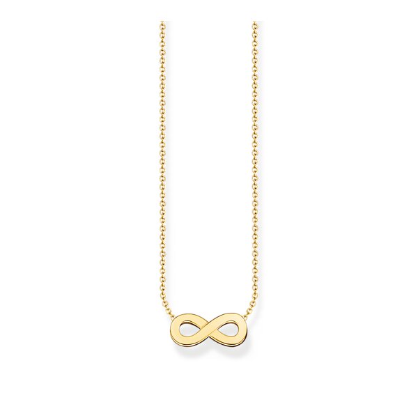 Halsschmuck 925 Silber gelbvergoldet Infinity