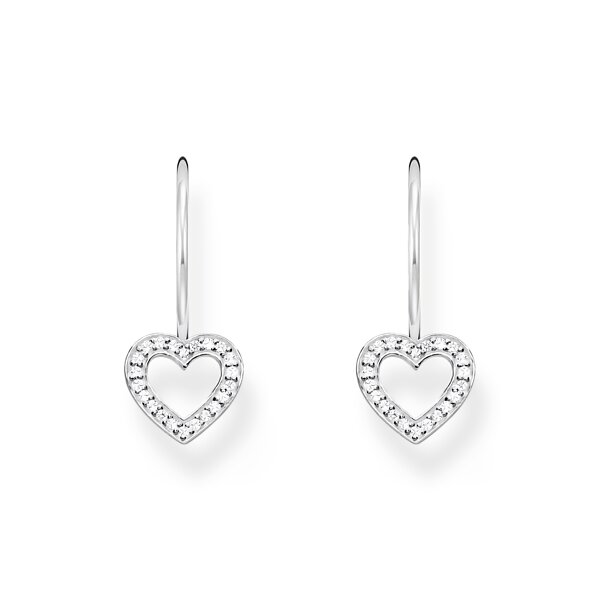 Ohrschmuck 925 Silber Zirkonia Herzform