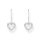 Ohrschmuck 925 Silber Zirkonia Herzform