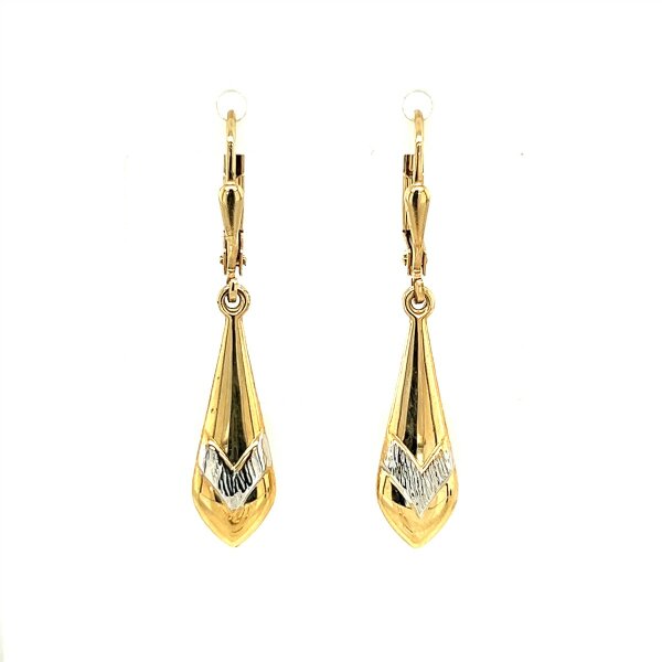 Ohrschmuck 14 Karat Gelb / Weissgold