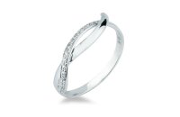 Ring 18 Karat Weissgold Brillanten 0,04ct G vs