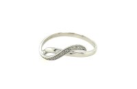Ring 18 Karat Weissgold Brillanten 0,04ct G vs