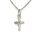 Anh&auml;nger 14 Karat Weissgold Kreuz
