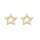 Ohrschmuck 14 Karat Gelbgold Stern