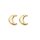 Ohrschmuck 14 Karat Gelbgold Halbmond