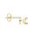 Ohrschmuck 14 Karat Gelbgold Halbmond