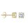 Ohrschmuck 14 Karat Gelbgold Zirkonia