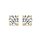 Ohrschmuck 14 Karat Gelbgold Zirkonia &Oslash; 4.5mm