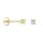 Ohrschmuck 14 Karat Gelbgold Zirkonia