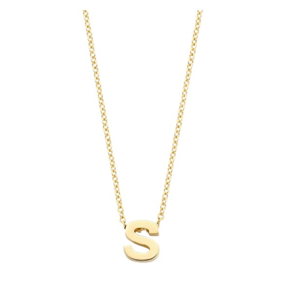 Halsschmuck 14 Karat Gelbgold Buchstabe S