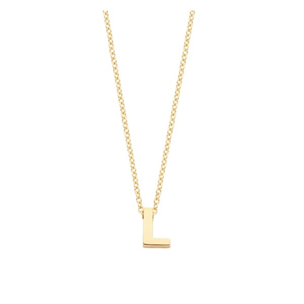 Halsschmuck 14 Karat Gelbgold Buchstabe L