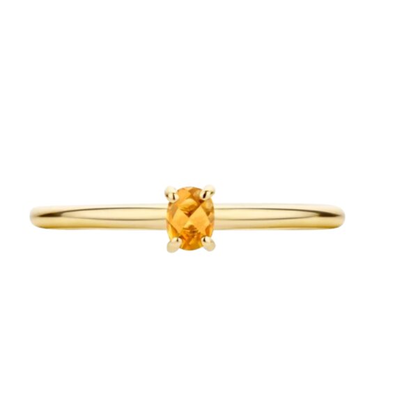 Ring 14 Karat Gelbgold Citrin