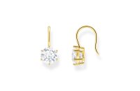 Ohrschmuck 925 Silber gelbvergoldet Zirkonia