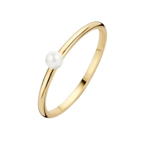 Ring 14 Karat Gelbgold mit Perle