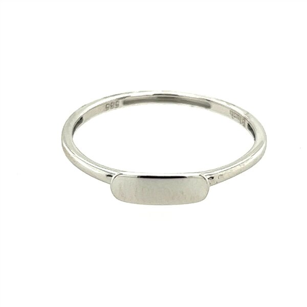 Ring 14 Karat Weissgold