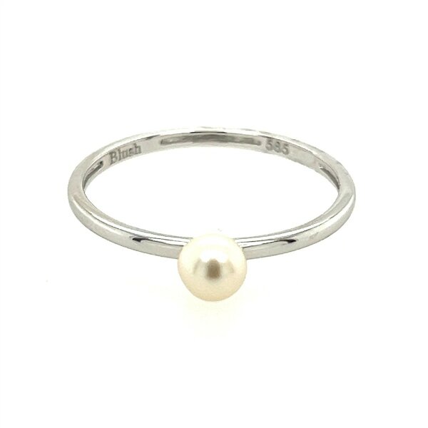 Ring 14 Karat Weissgold S&uuml;sswasserperle