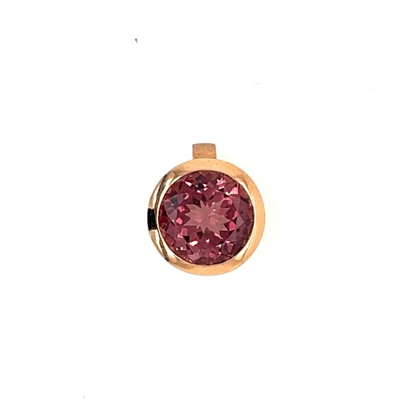 Anh&auml;nger 18 Karat Rotgold rosa Turmalin 2,32ct