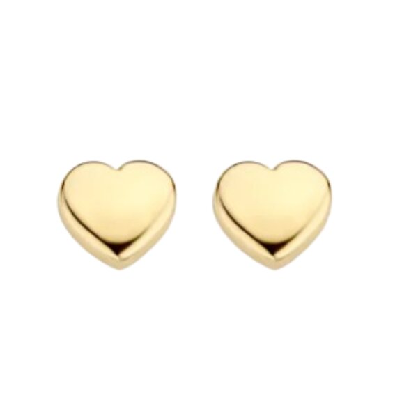 Ohrschmuck 14 Karat Gelbgold Herz