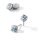 Ohrschmuck Edelstahl Topas blau