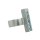 Ring Edelstahl 5 x Topas blau