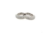 Ohrschmuck 925 Silber rhodiniert Zirkonia