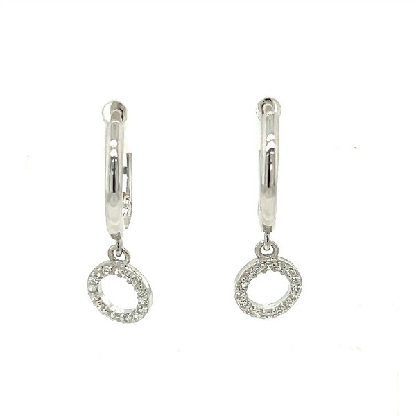 Ohrschmuck 925 Silber rhodiniert Zirkonia