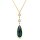Halsschmuck 14 Karat Gelbgold mit Topas London blue