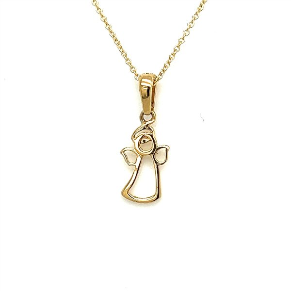 Anh&auml;nger 14 Karat Gelbgold Schutzengel