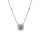 Halsschmuck 14 Karat Weissgold Brillant yellow 0,13 ct Brillanten weiss gesamt 0,36ct