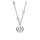 Halsschmuck 925 Silber rhodiniert Zirkonia
