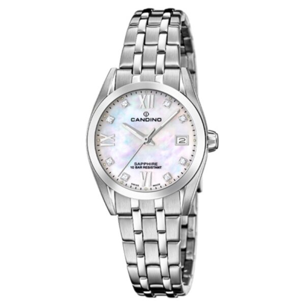 Candino Armbanduhr Edelstahl mit Zirkonia